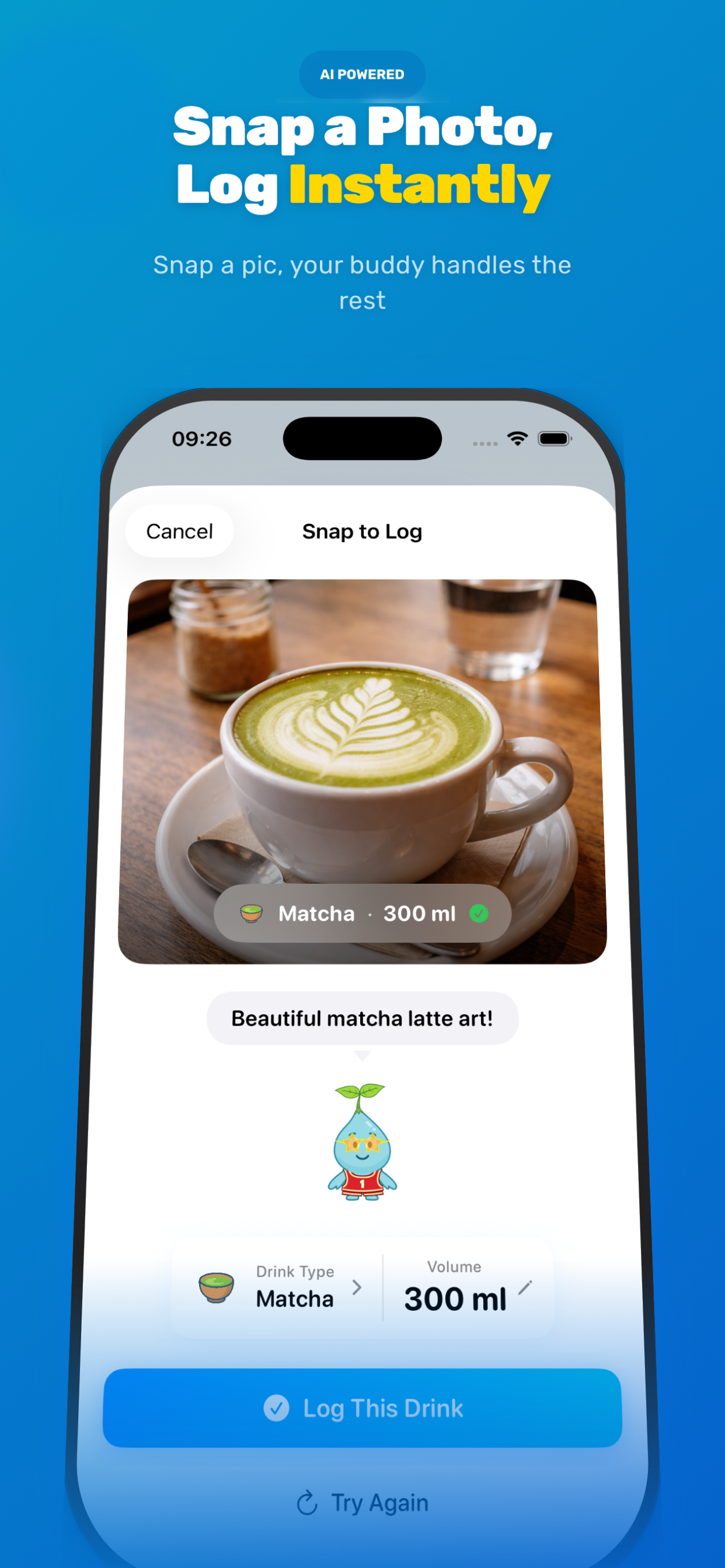Snap a Photo, Log Instantly — AI camera drink detection